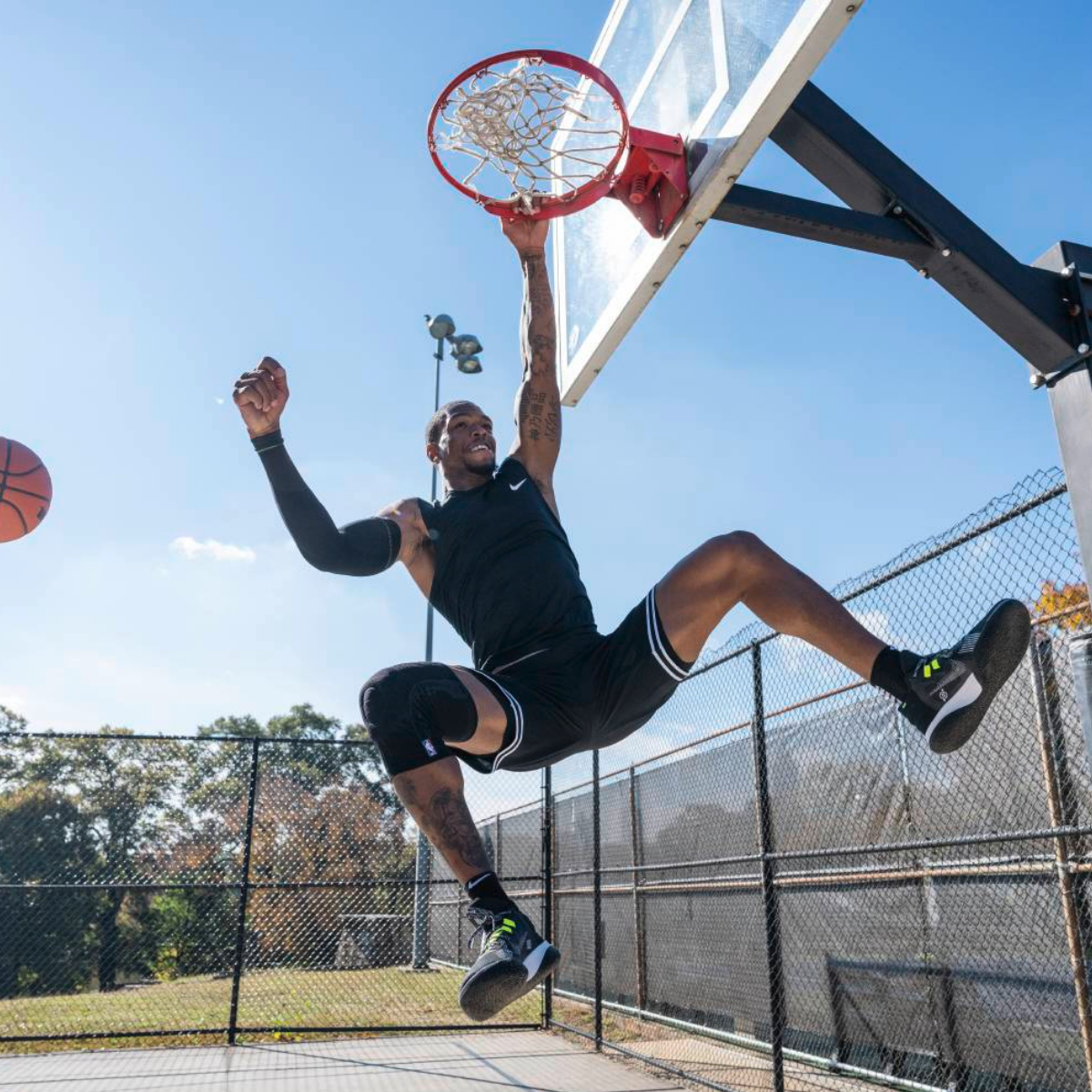 Black NBA Knee Support