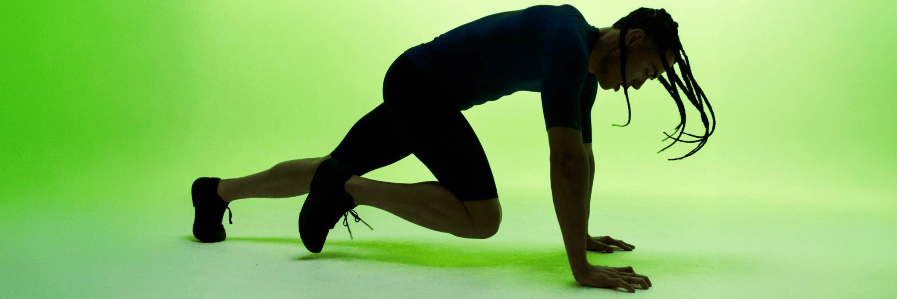 Person wearing Bauerfeind Sports Compression Wear Collection in full action